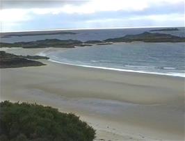 Camusdarrach Beach, a short walk from the hostel